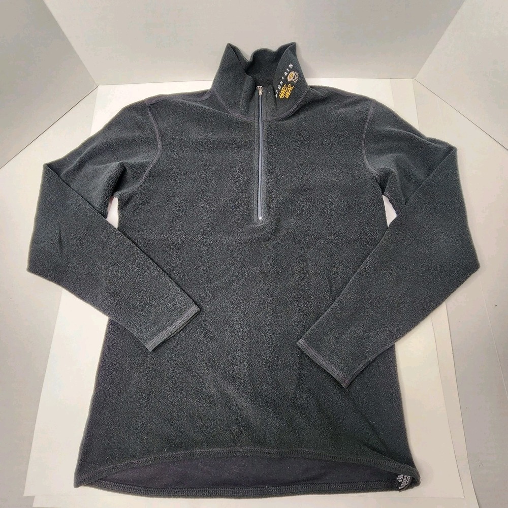Mountain Hardwear Women's (S) Black Quarter Zip Fleece Stretch 1/4 Zip Pullover